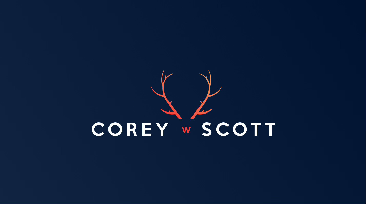 Logo on colored background